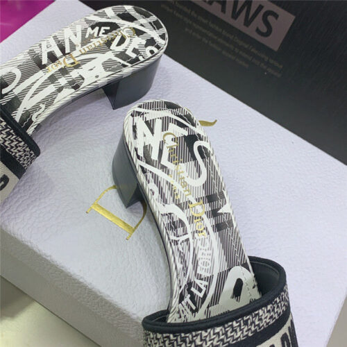 High Quality Luxury Dior Dway Heeled Slide product detail