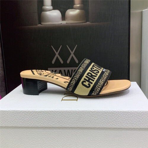 High Quality Luxury Dior Dway Heeled Slide – Style 87782 product detail