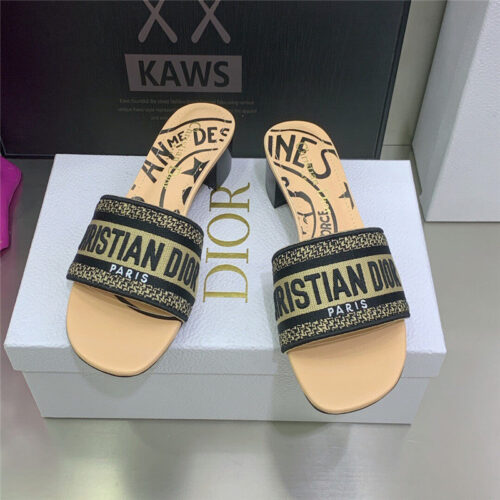 High Quality Luxury Dior Dway Heeled Slide – Style 87782 product detail