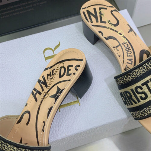 High Quality Luxury Dior Dway Heeled Slide – Style 87782 product detail