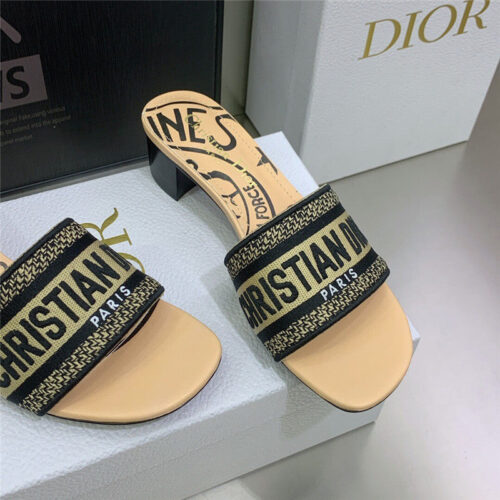 High Quality Luxury Dior Dway Heeled Slide – Style 87782 product detail