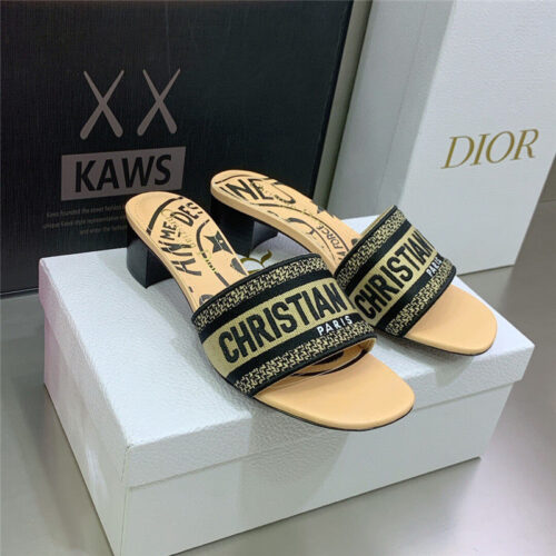 High Quality Luxury Dior Dway Heeled Slide – Style 87782