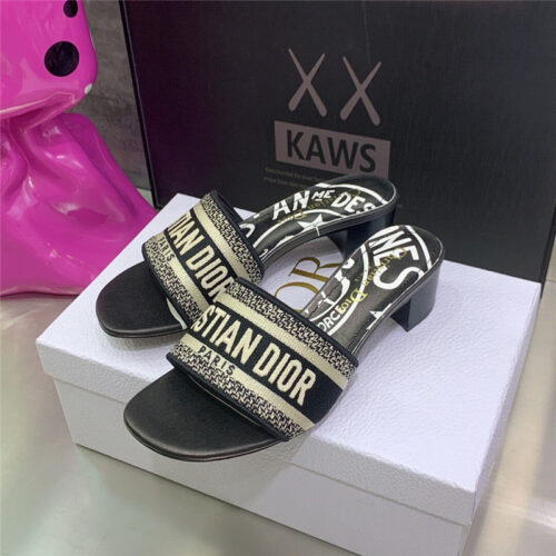 High Quality Luxury Dior Dway Heeled Slide – Style 89478 product detail