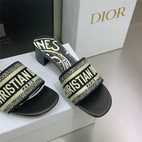 High Quality Luxury Dior Dway Heeled Slide – Style 89478 product detail