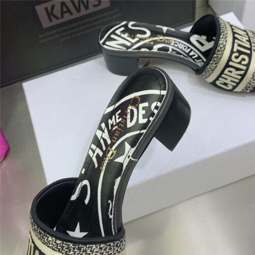 High Quality Luxury Dior Dway Heeled Slide – Style 89478 product detail