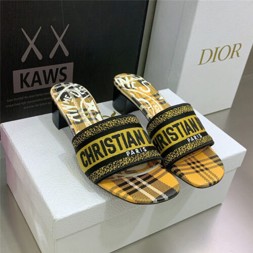 High Quality Luxury Dior Dway Heeled Slide – Style 60102
