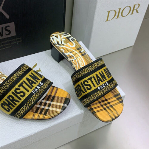 High Quality Luxury Dior Dway Heeled Slide – Style 60102 product detail