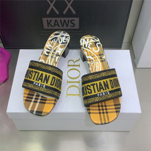 High Quality Luxury Dior Dway Heeled Slide – Style 60102 product detail