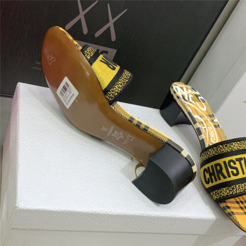 High Quality Luxury Dior Dway Heeled Slide – Style 60102 product detail