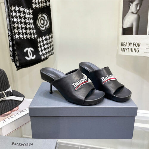 High Quality Luxury Balenciaga High Heel Slippers – Style 97091