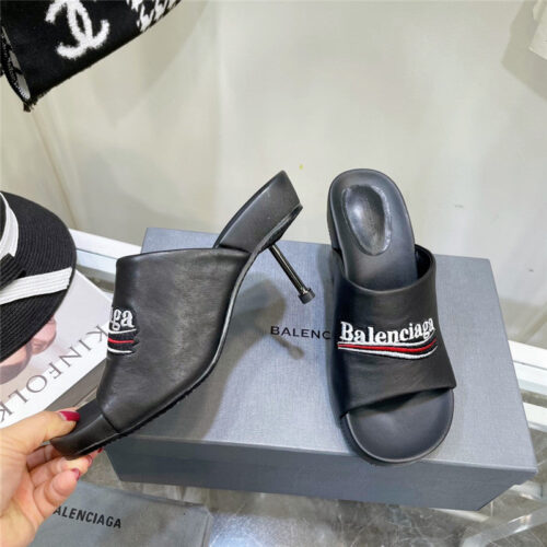 High Quality Luxury Balenciaga High Heel Slippers – Style 97091 alternate view