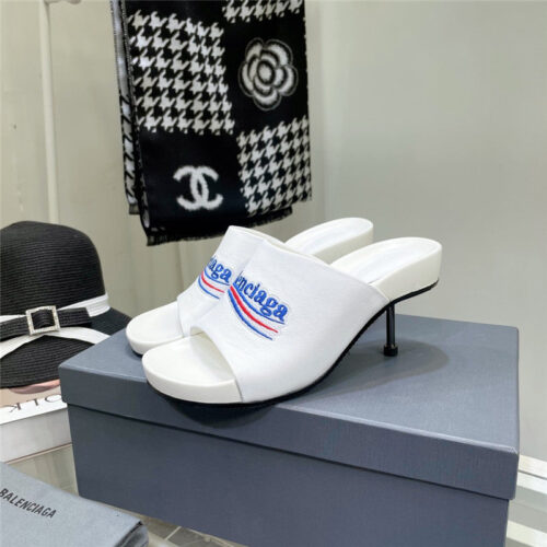 High Quality Luxury Balenciaga High Heel Slippers alternate view