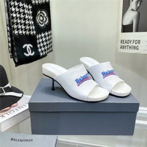 High Quality Luxury Balenciaga High Heel Slippers