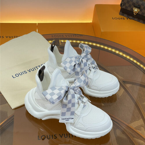 High Quality Luxury Louis Vuitton Archlight Scarf Sneakers – Style 00483