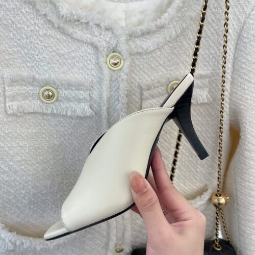 High Quality Luxury Gucci V Mouth Fish Mouth High Heel Slippers – Style 12819 product detail