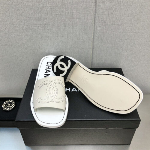 High Quality Luxury Chanel Straw Flip-Flops product detail
