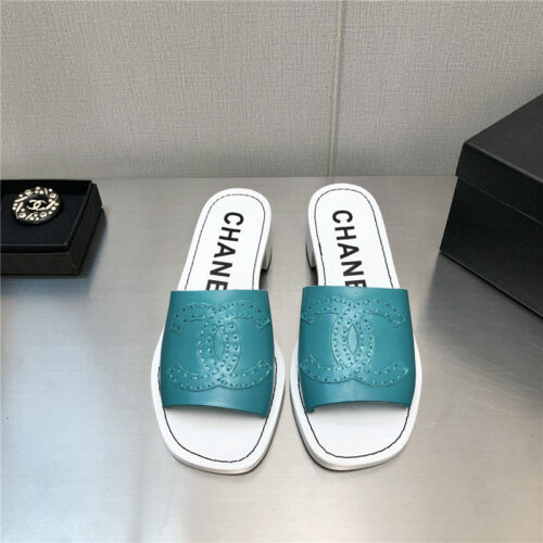 High Quality Luxury Chanel Straw Flip-Flops – Style 84006 product detail
