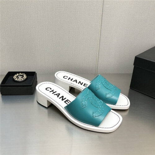 High Quality Luxury Chanel Straw Flip-Flops – Style 84006