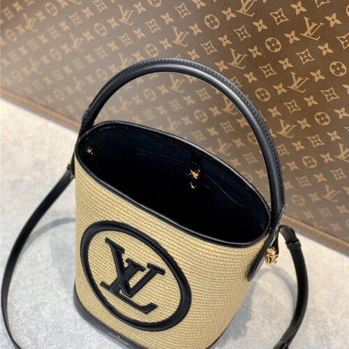 High Quality Luxury Louis Vuitton Knitted Raffia Bag product detail