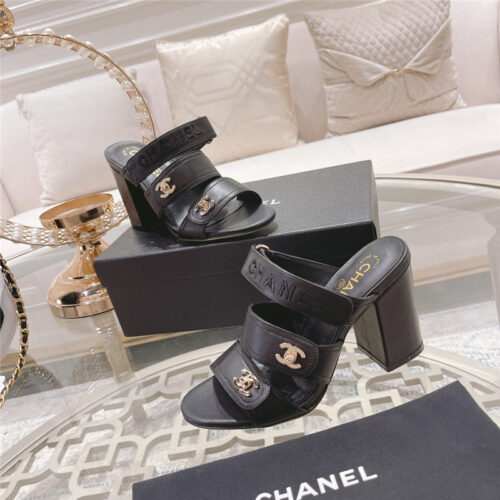High Quality Luxury Chanel Early Spring Catwalk New High-Heeled Sandals – Style 86950 product detail