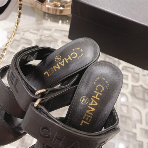 High Quality Luxury Chanel Early Spring Catwalk New High-Heeled Sandals – Style 86950 product detail