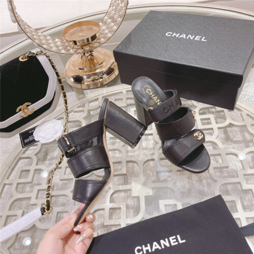 High Quality Luxury Chanel Early Spring Catwalk New High-Heeled Sandals – Style 86950 product detail