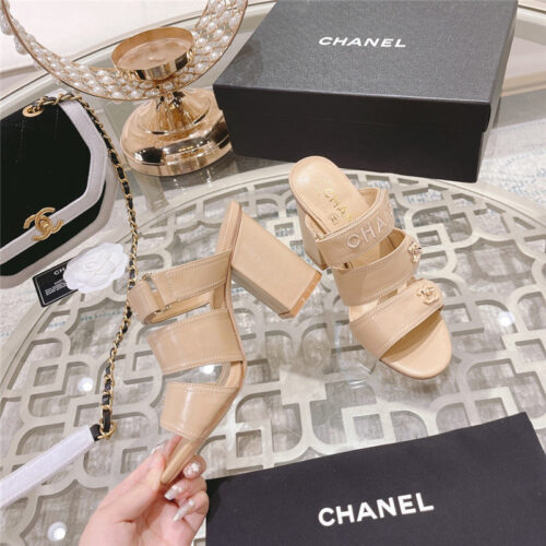 High Quality Luxury Chanel Early Spring Catwalk New High-Heeled Sandals product detail