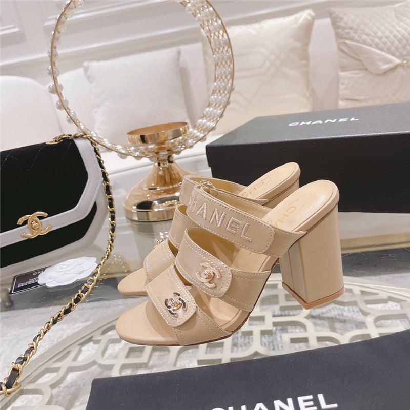 High Quality Luxury Chanel Early Spring Catwalk New High-Heeled Sandals product detail