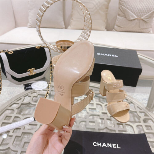High Quality Luxury Chanel Early Spring Catwalk New High-Heeled Sandals product detail