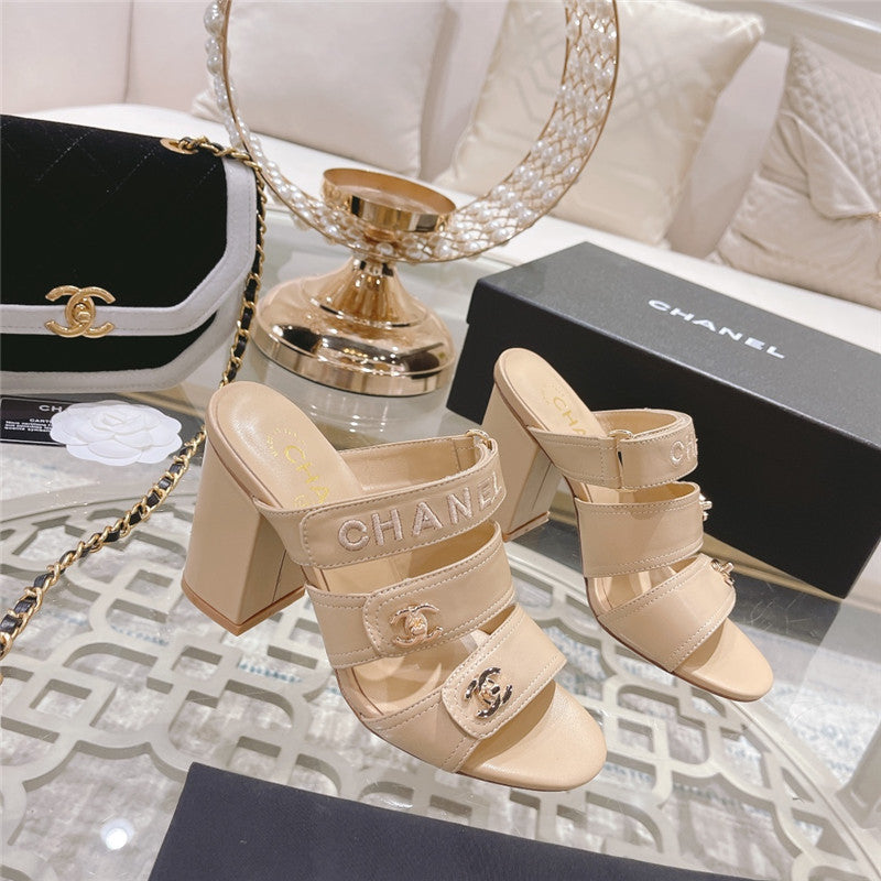 High Quality Luxury Chanel Early Spring Catwalk New High-Heeled Sandals