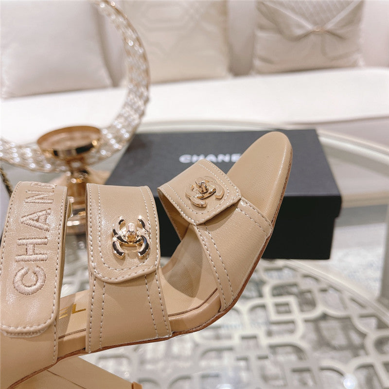 High Quality Luxury Chanel Early Spring Catwalk New High-Heeled Sandals product detail