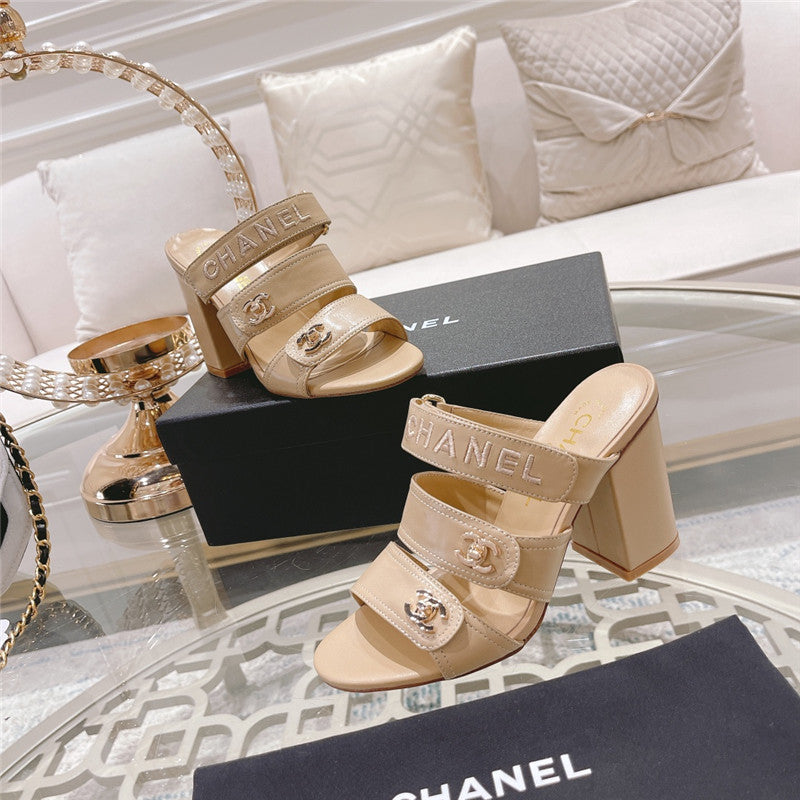 High Quality Luxury Chanel Early Spring Catwalk New High-Heeled Sandals product detail