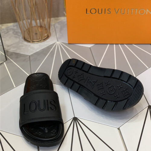 High Quality Luxury Louis Vuitton Platform Slippers product detail
