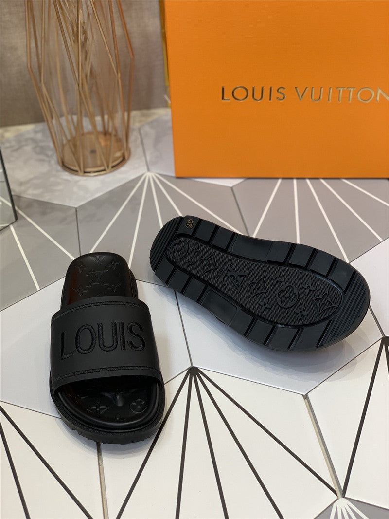 High Quality Luxury Louis Vuitton Platform Slippers product detail