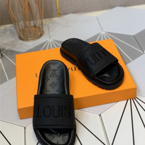 High Quality Luxury Louis Vuitton Platform Slippers product detail