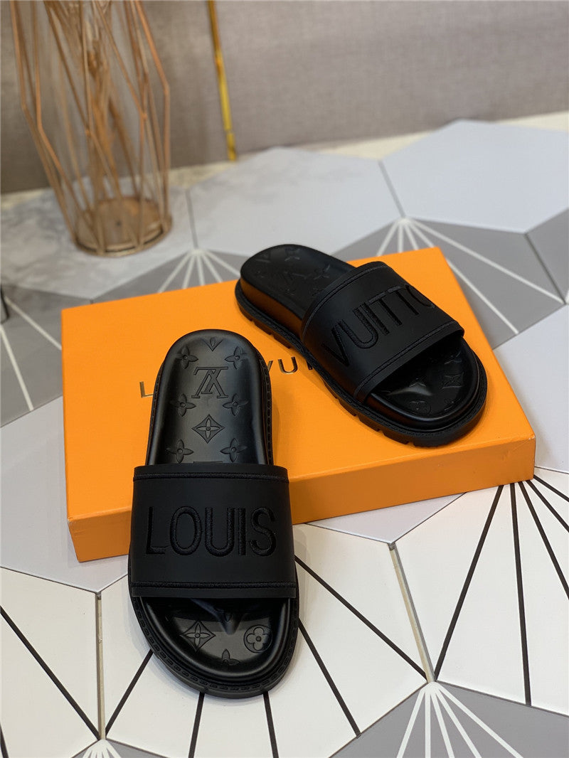 High Quality Luxury Louis Vuitton Platform Slippers product detail