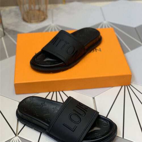 High Quality Luxury Louis Vuitton Platform Slippers product detail