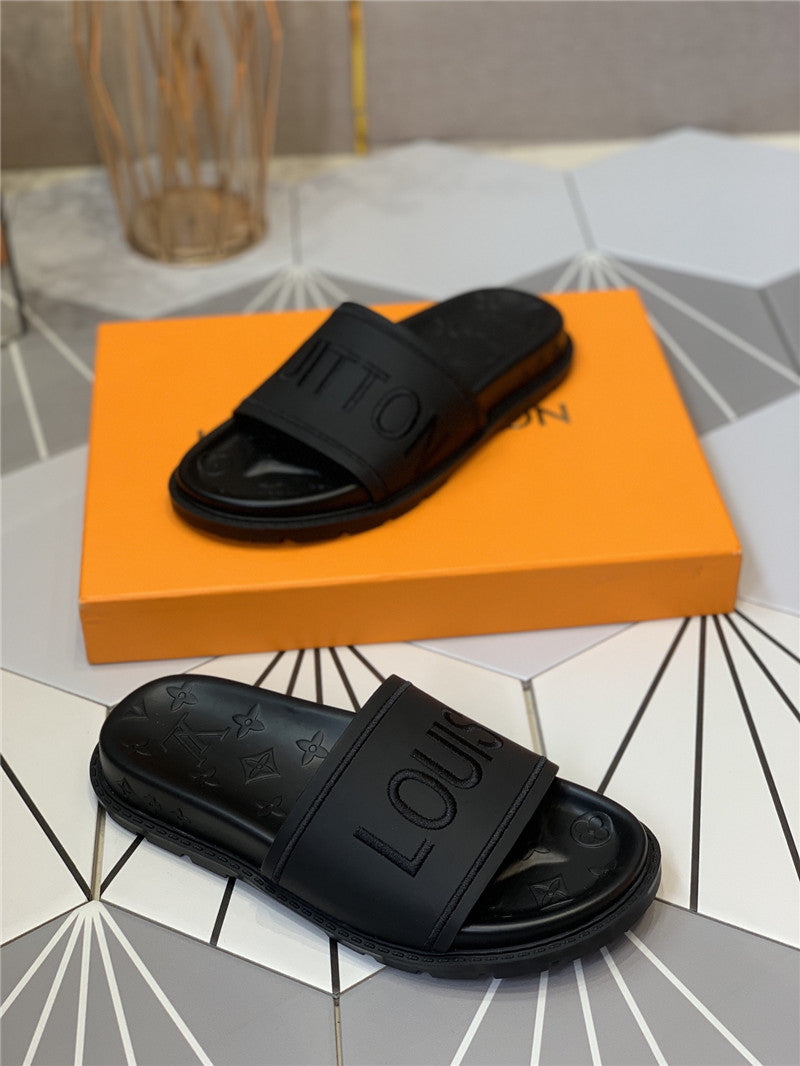 High Quality Luxury Louis Vuitton Platform Slippers product detail