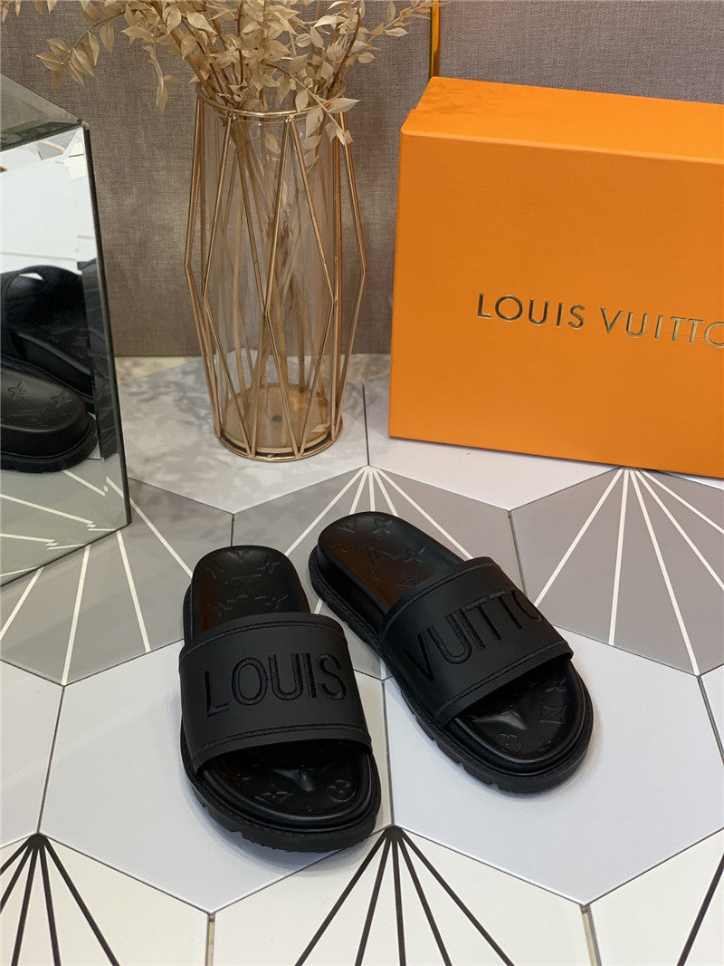 High Quality Luxury Louis Vuitton Platform Slippers product detail