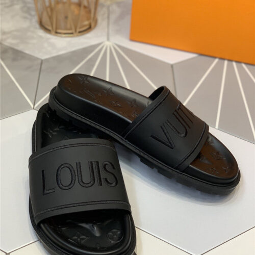 High Quality Luxury Louis Vuitton Platform Slippers product detail