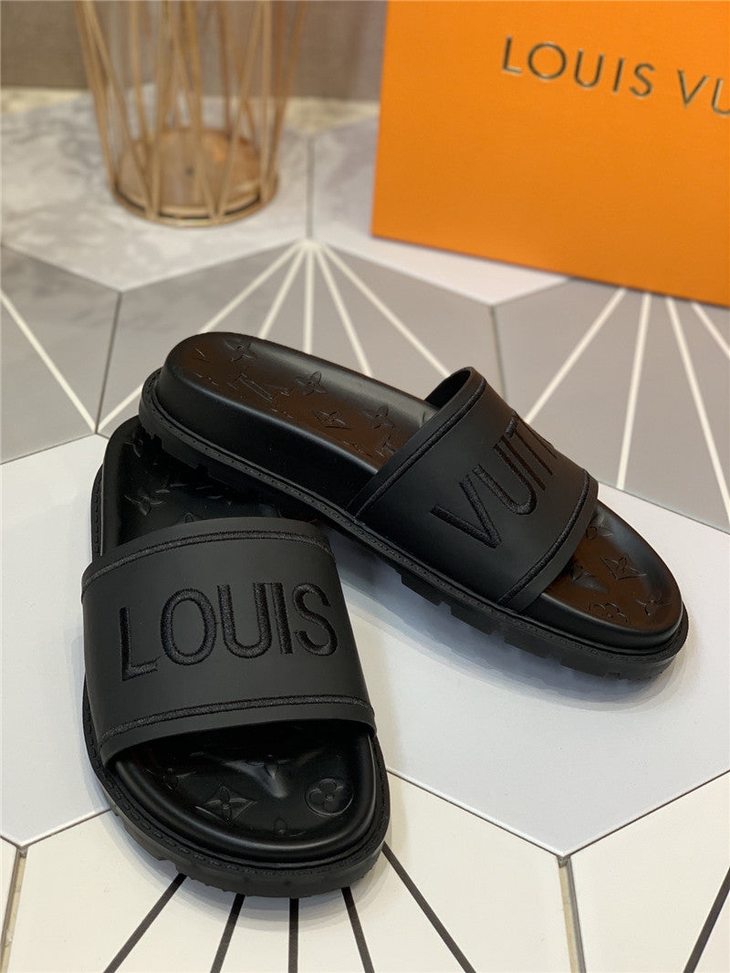 High Quality Luxury Louis Vuitton Platform Slippers product detail