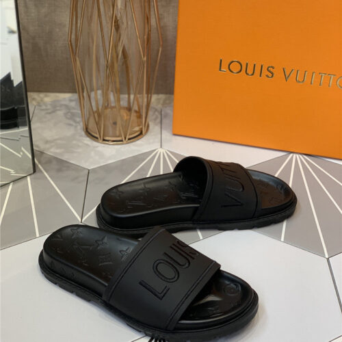 High Quality Luxury Louis Vuitton Platform Slippers product detail