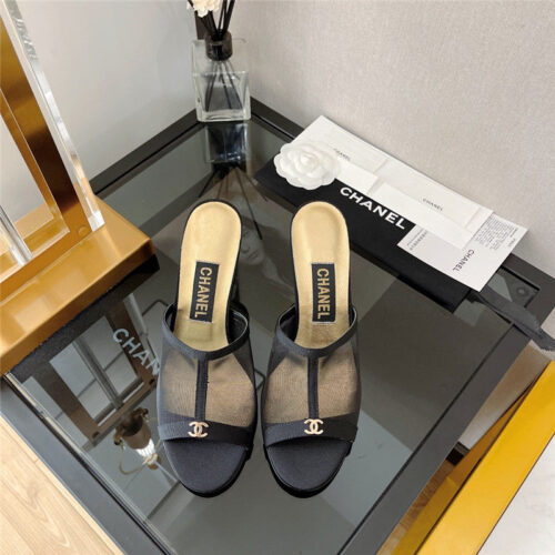 High Quality Luxury Chanel Fish Mouth Stiletto Sandals – Style 28070 alternate view