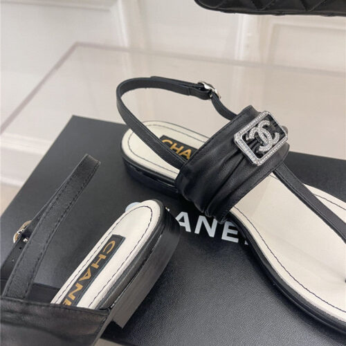 High Quality Luxury Chanel Flip Flop Cc Square Sandals product detail