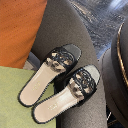 High Quality Luxury Gucci GG Flat Slippers product detail