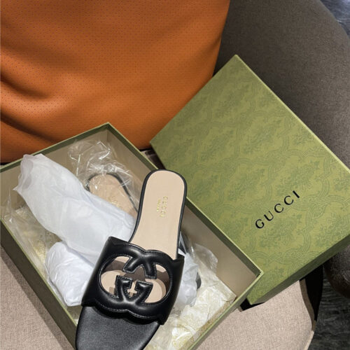 High Quality Luxury Gucci GG Flat Slippers product detail