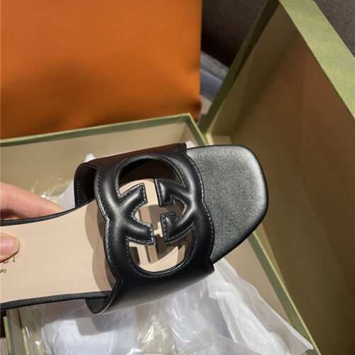 High Quality Luxury Gucci GG Flat Slippers product detail
