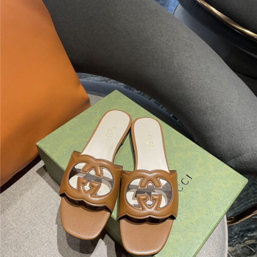 High Quality Luxury Gucci GG Flat Slippers – Style 63795
