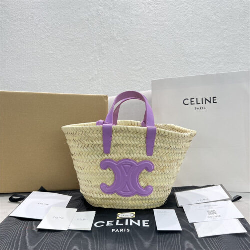 High Quality Luxury Celine Panier Triomphe Bag Medium – Style 24877
