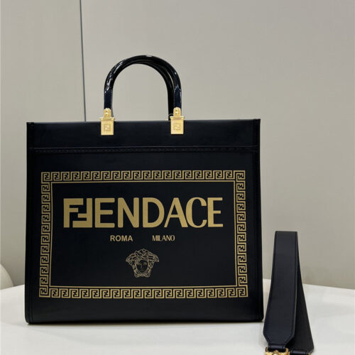 High Quality Luxury Fendi X Versace Tote Bag Shopping Bag